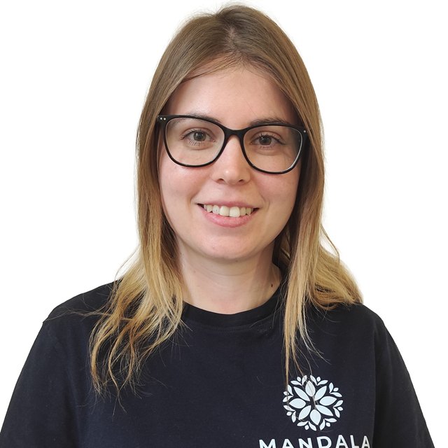 Sebők Tímea, a Mandala Rehabilitációs Stúdió munkatársa